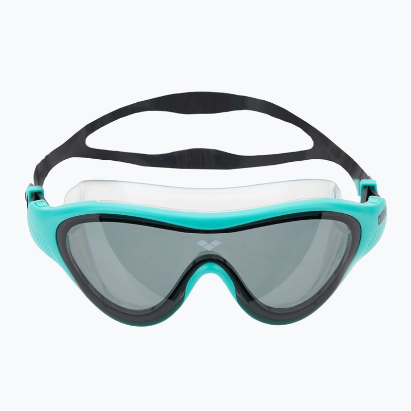 Maschera da nuoto per bambini arena The One Mask fumo scuro/ acqua/ nero 2