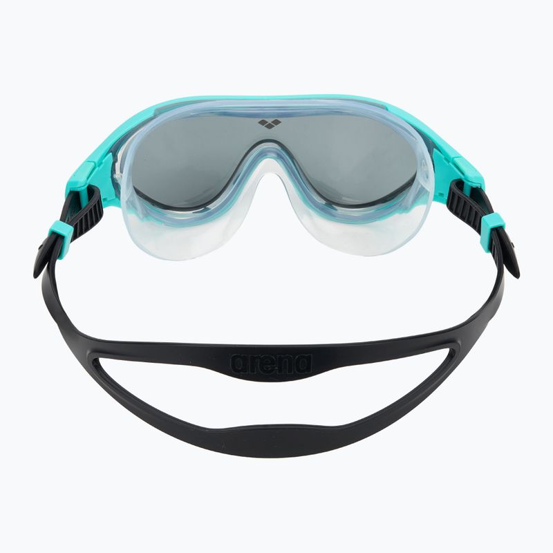 Maschera da nuoto per bambini arena The One Mask fumo scuro/ acqua/ nero 4