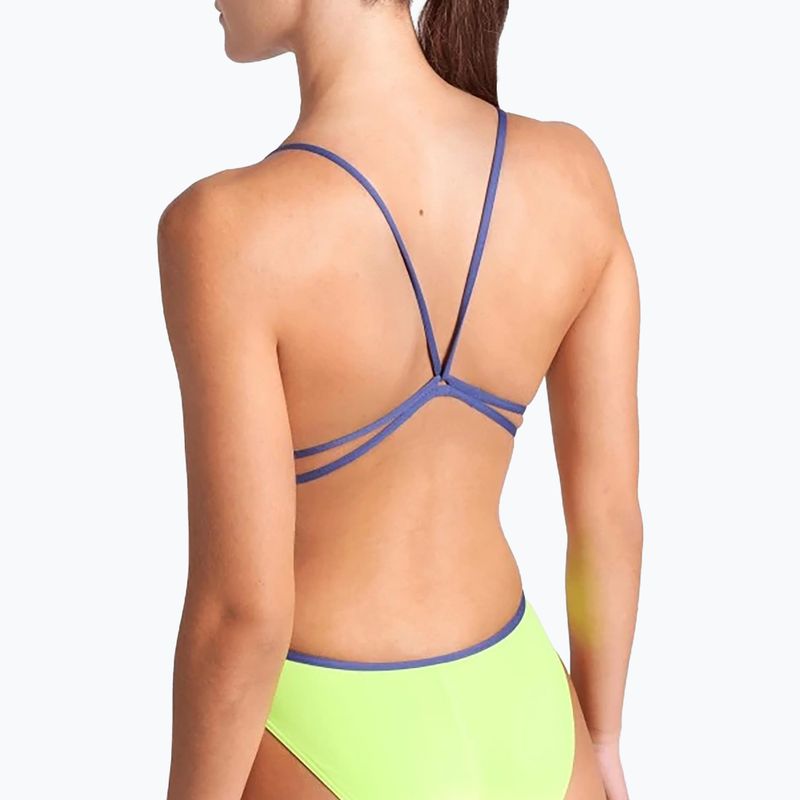 Costume da bagno intero donna arena Lace Back Solid artic lime/future dusk 5