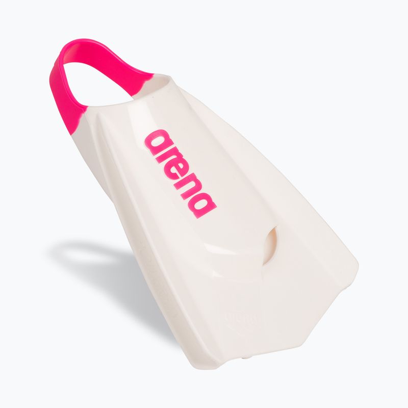 Pinne da nuoto Arena Powerfin Pro II white/shocking pink 2