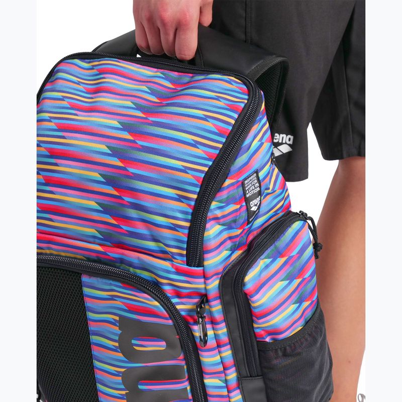 Arena Spiky III 45 l Zaino da nuoto a strisce da corsa Allover 5