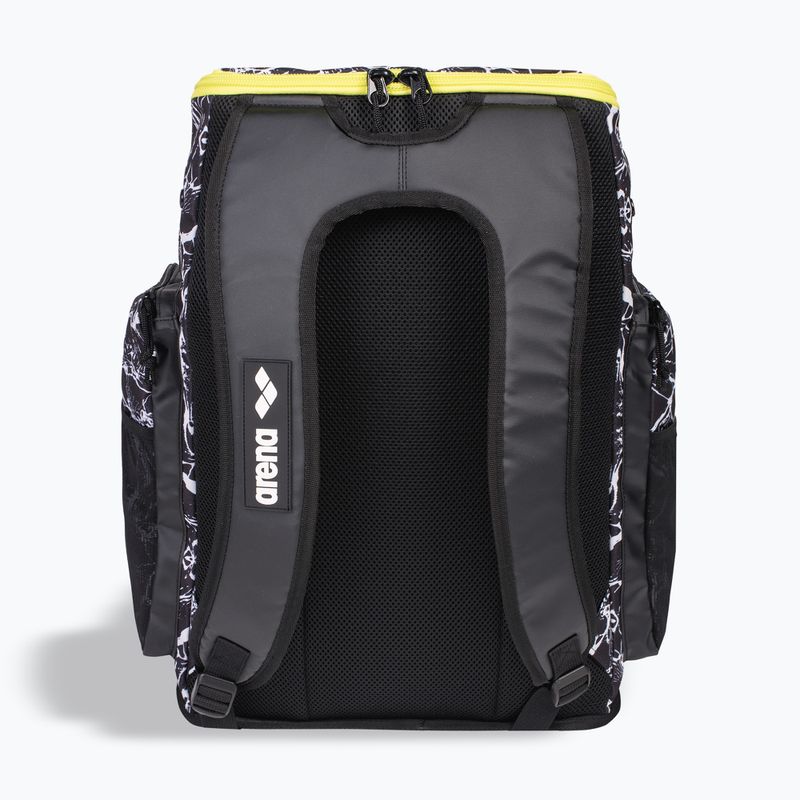 Zaino da nuoto Arena Spiky III 45 l Allover bianco/nero 3