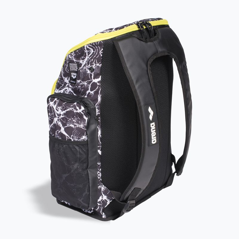 Zaino da nuoto Arena Spiky III 45 l Allover bianco/nero 4