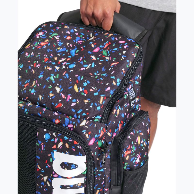 Zaino da nuoto Arena Spiky III 45 l Allover coriandoli neri 5