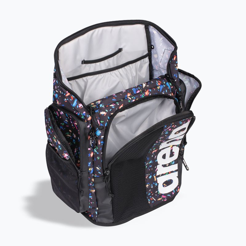 Zaino da nuoto Arena Spiky III 45 l Allover coriandoli neri 7