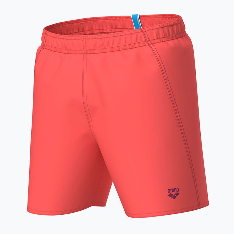 Pantaloncini da bagno arena Fundamentals Boxer R da uomo viola scuro/calipso corallo 4