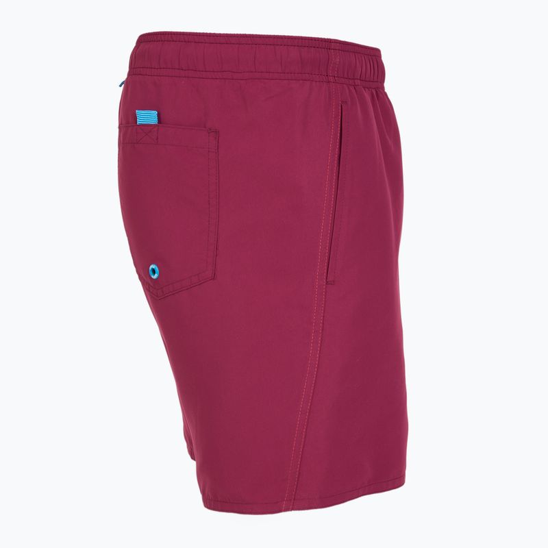 Pantaloncini da bagno arena Fundamentals Boxer R da uomo viola scuro/calipso corallo 4