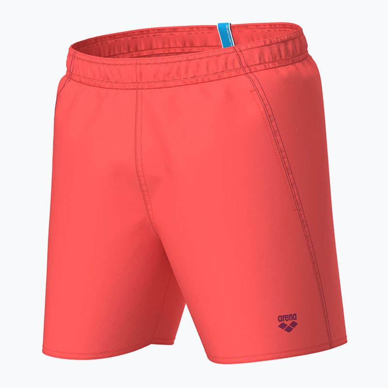 Pantaloncini da bagno arena Fundamentals Boxer R calypso corallo/viola scuro da uomo 3