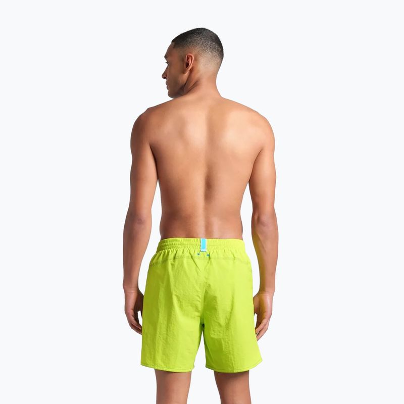 Pantaloncini da bagno da uomo arena Fundamentals Arena Logo Boxer R artic lime/mangrove 4