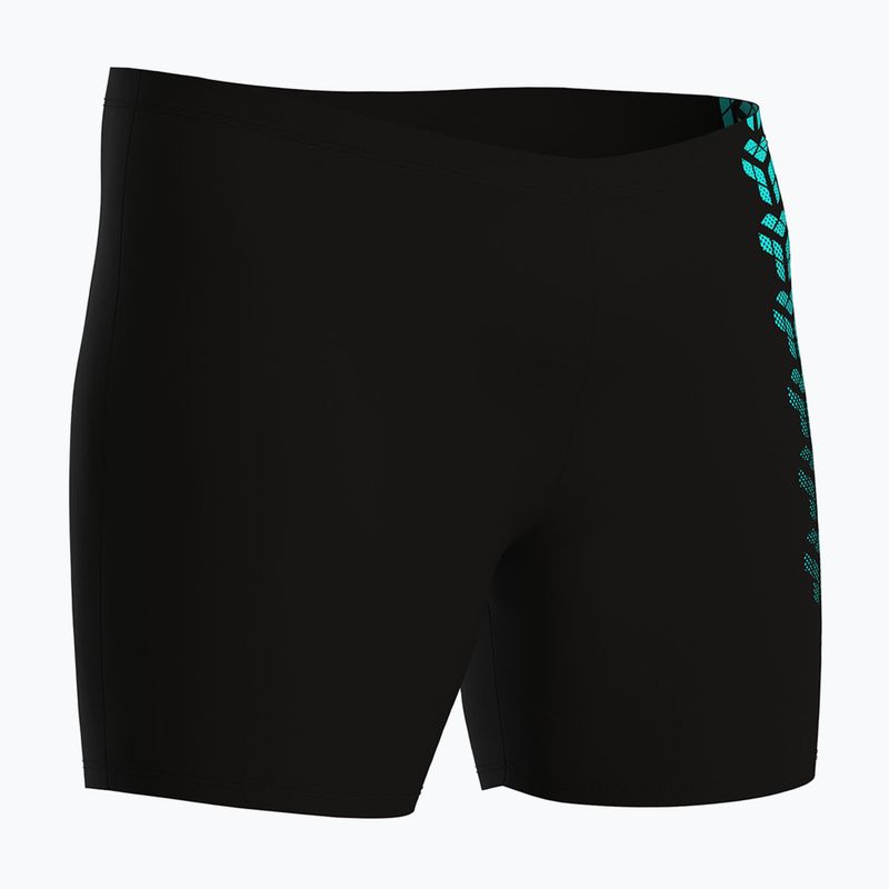 Uomo arena Kikko V Swim Mid Jammer Graphic nero/acqua boxer nuoto 3