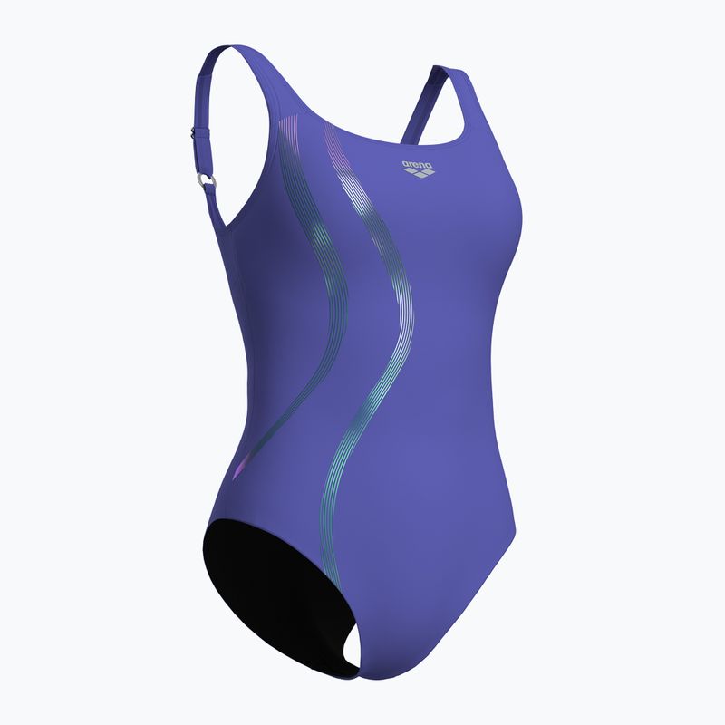 Costume da bagno intero donna arena Ginevra Wing Back viola 3