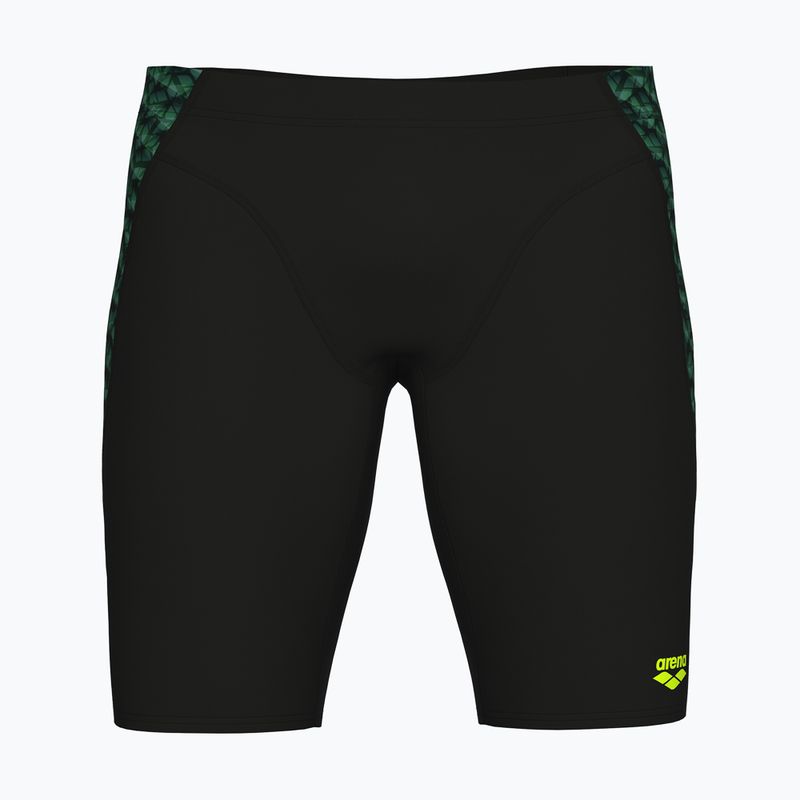 Maglia da bagno arena Monogram da uomo nero/salvia scuro multi