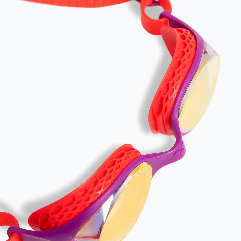 Occhialini da nuoto per bambini arena Air Jr Mirror giallo rame/prugna/corallo brillante 5