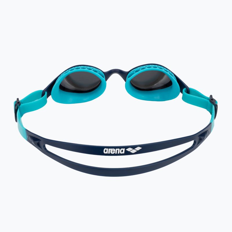 Occhialini da nuoto per bambini arena Air Jr Mirror argento/navy/acqua 4