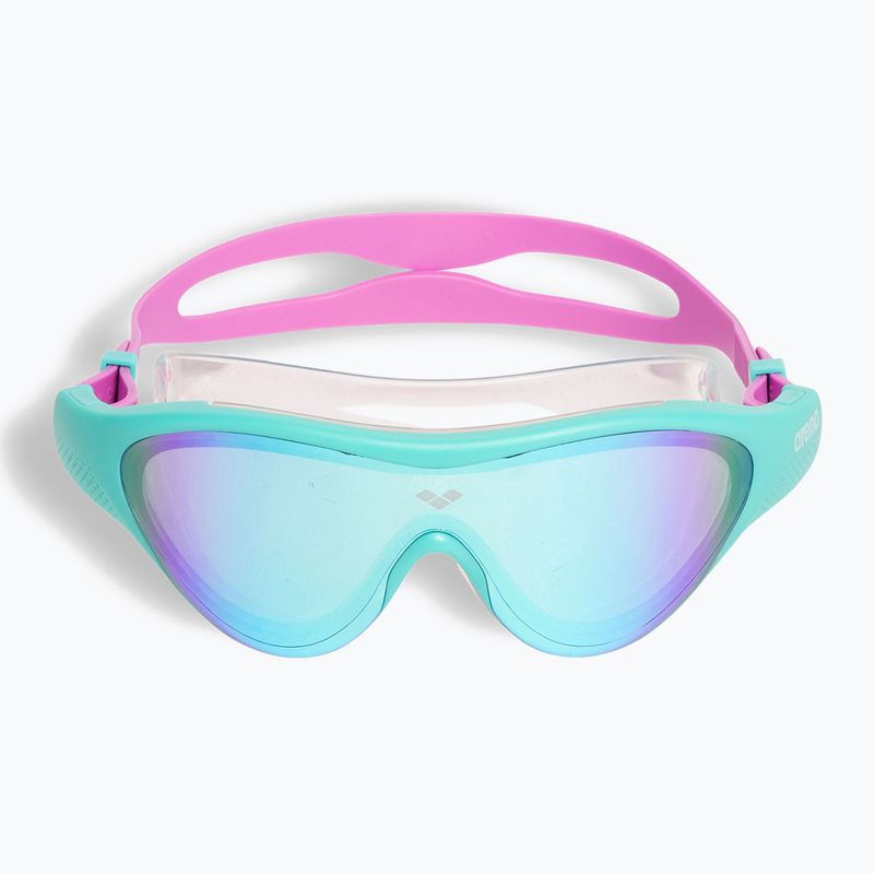 Occhialini da nuoto per bambini arena The One Mirror Jr blu/acqua/viola 2