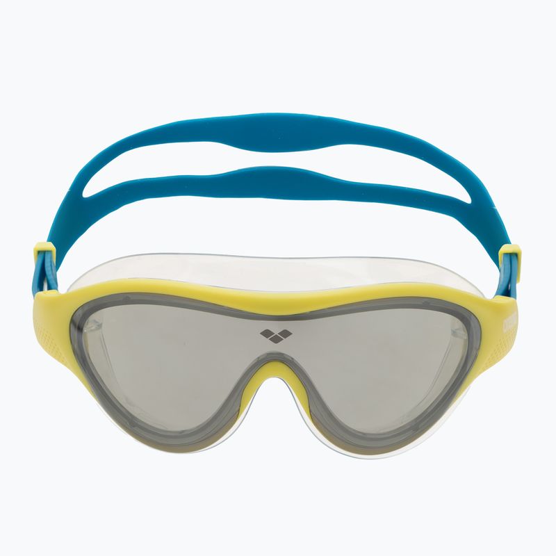 Occhialini da nuoto per bambini arena The One Mirror Jr argento/verde tenue/blu cosmo 2