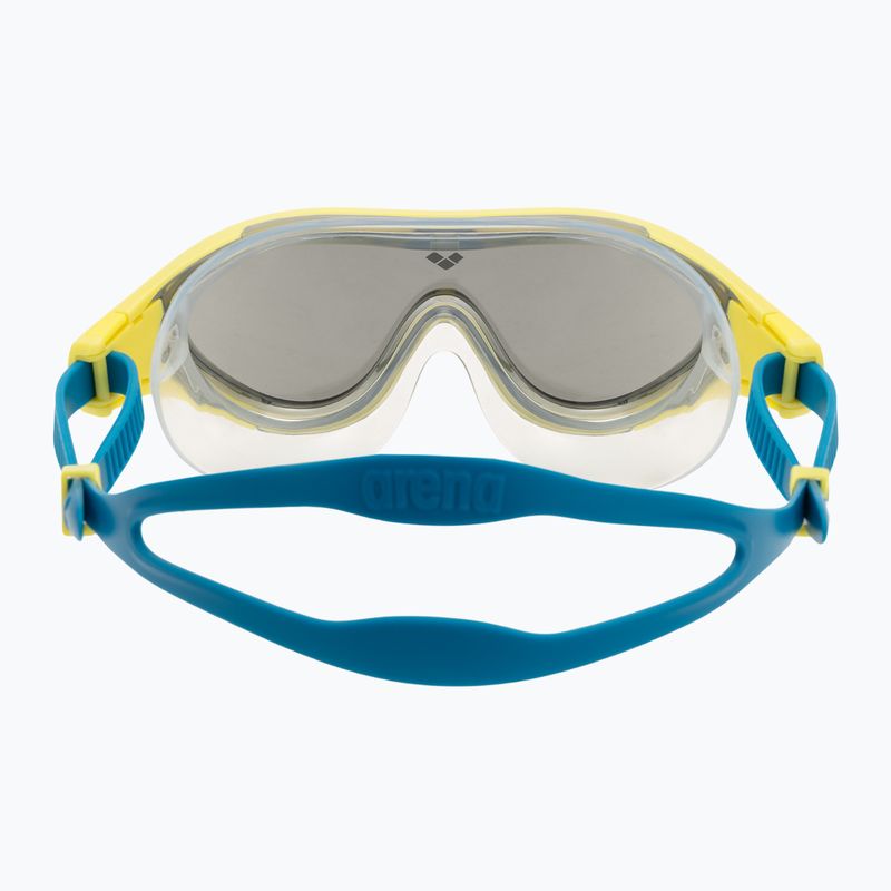 Occhialini da nuoto per bambini arena The One Mirror Jr argento/verde tenue/blu cosmo 4