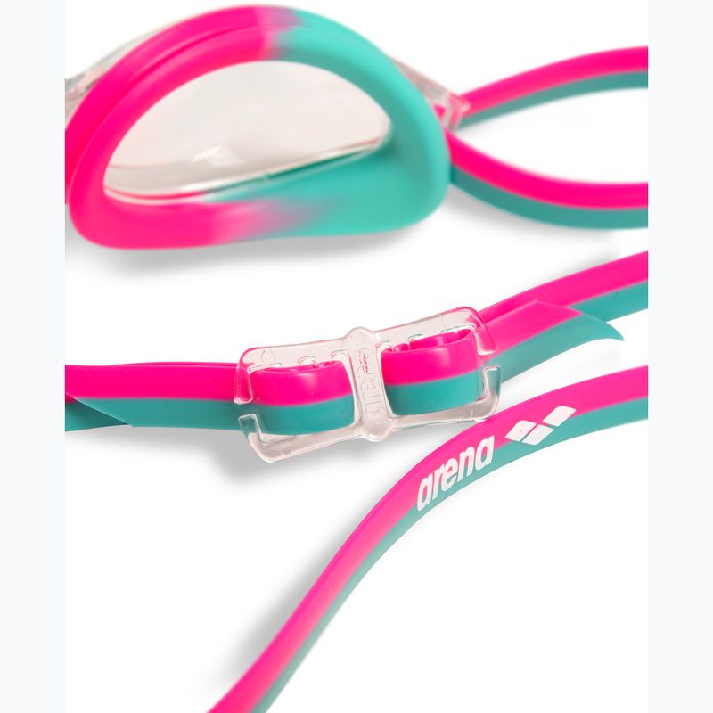 Occhialini da nuoto arena Python clear/shocking pink/water 6