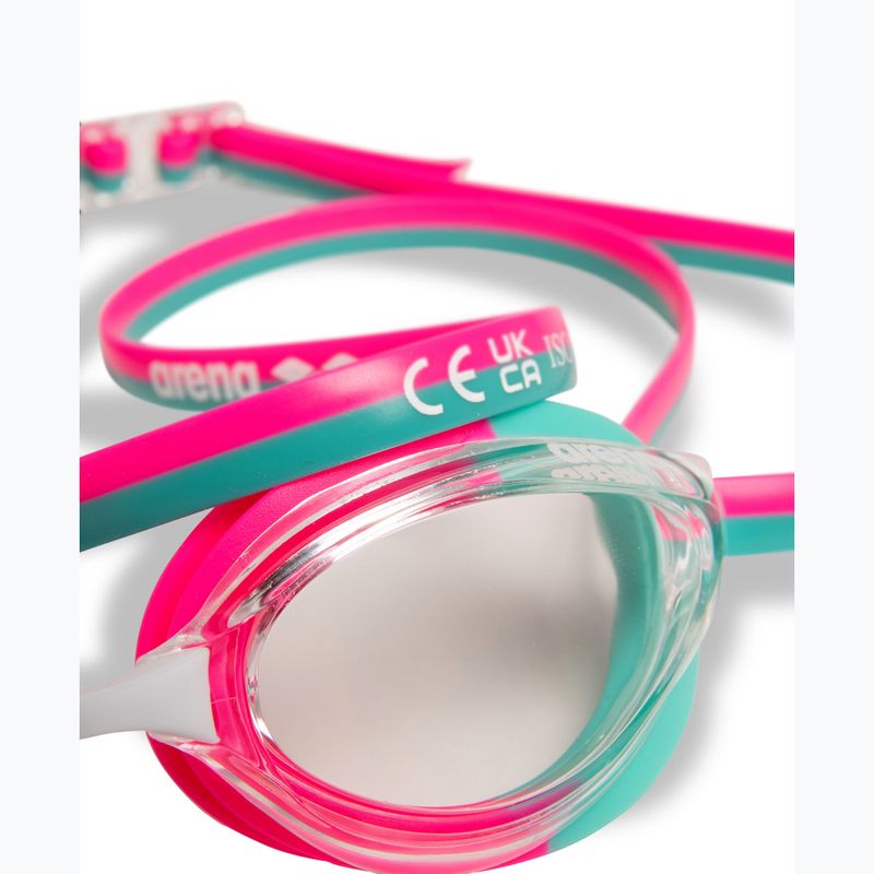 Occhialini da nuoto arena Python clear/shocking pink/water 7