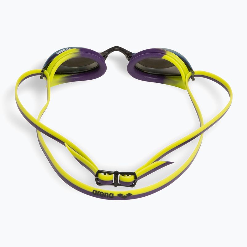 Occhiali da nuoto Arena Python Mirror viola/plum/artic lime 3