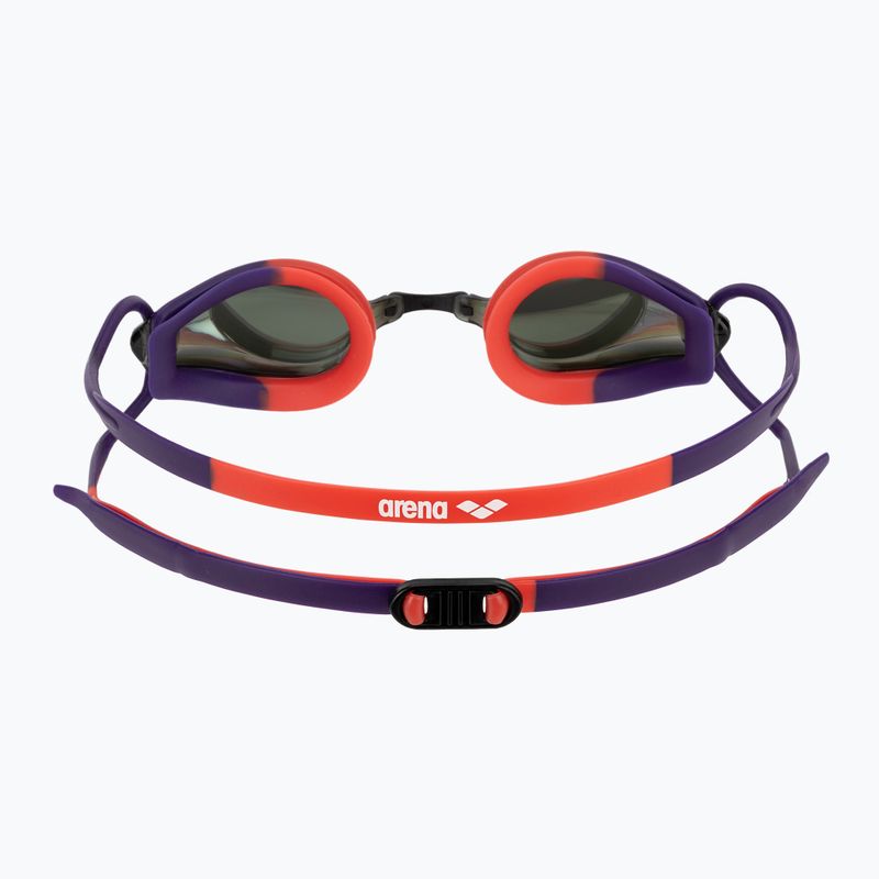 Occhiali da nuoto Arena Tracks Mirror rame/plum/corallo brillante 4