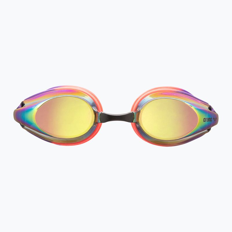 Occhiali da nuoto Arena Tracks Mirror rame/plum/corallo brillante 4