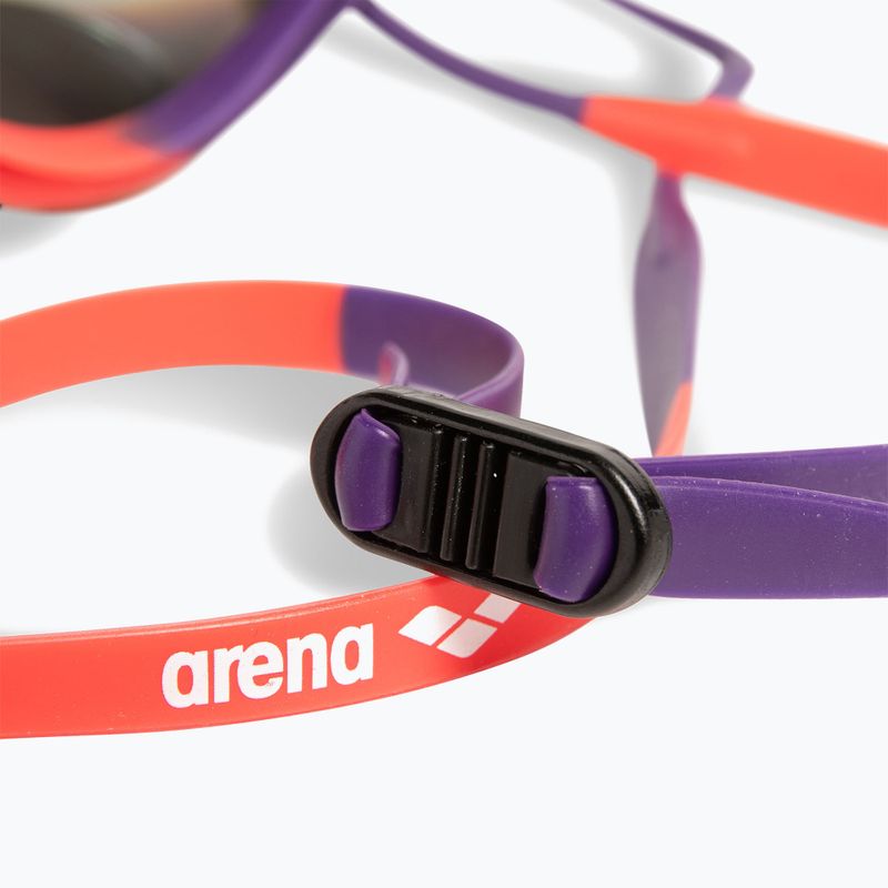 Occhiali da nuoto Arena Tracks Mirror rame/plum/corallo brillante 6