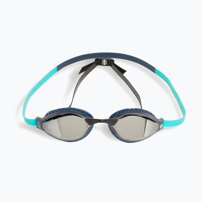 Occhiali da nuoto Arena Air-Speed Mirror argento/navy/acqua 2