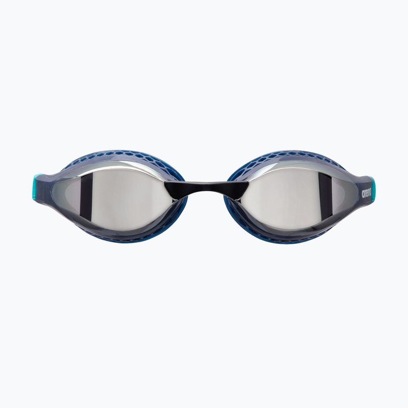Occhiali da nuoto Arena Air-Speed Mirror argento/navy/acqua 4