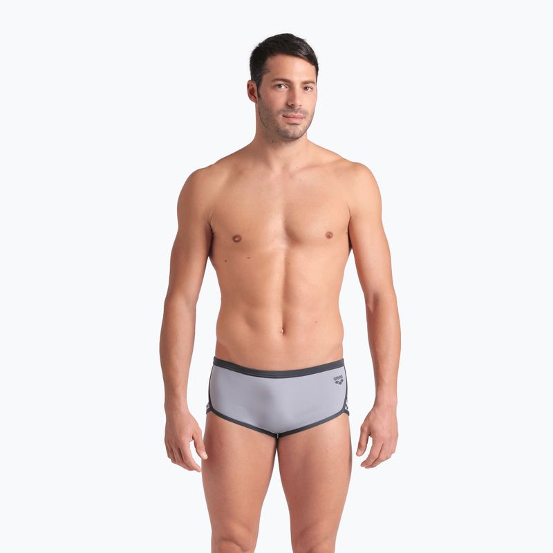 Uomo arena Icons Swim Low Waist Short Slip solido in schiuma di mare/asfalto 4