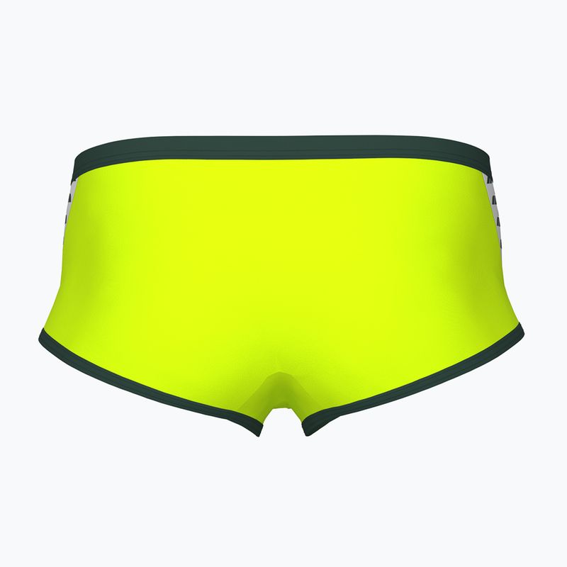 Slip da bagno a vita bassa da uomo arena Icons Swim Solid artic lime/dark sage 2