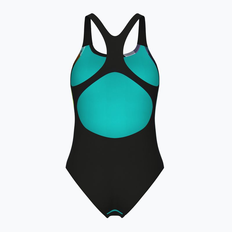 Costume intero donna arena Water Fluids Swim Pro Back nero multi/nero 2
