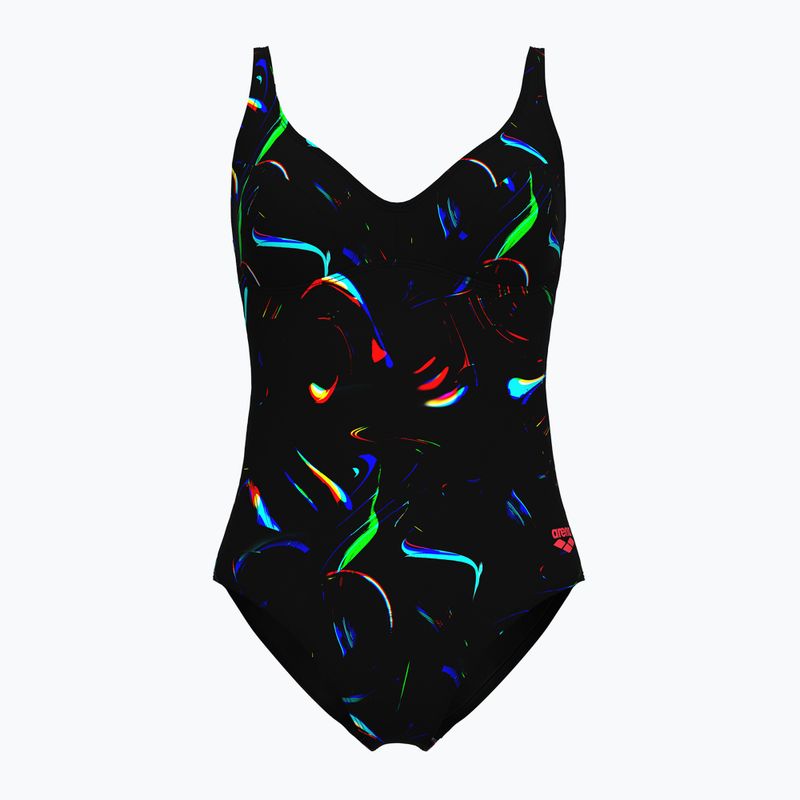 Costume intero donna arena Abyss U Back multi nero/nero