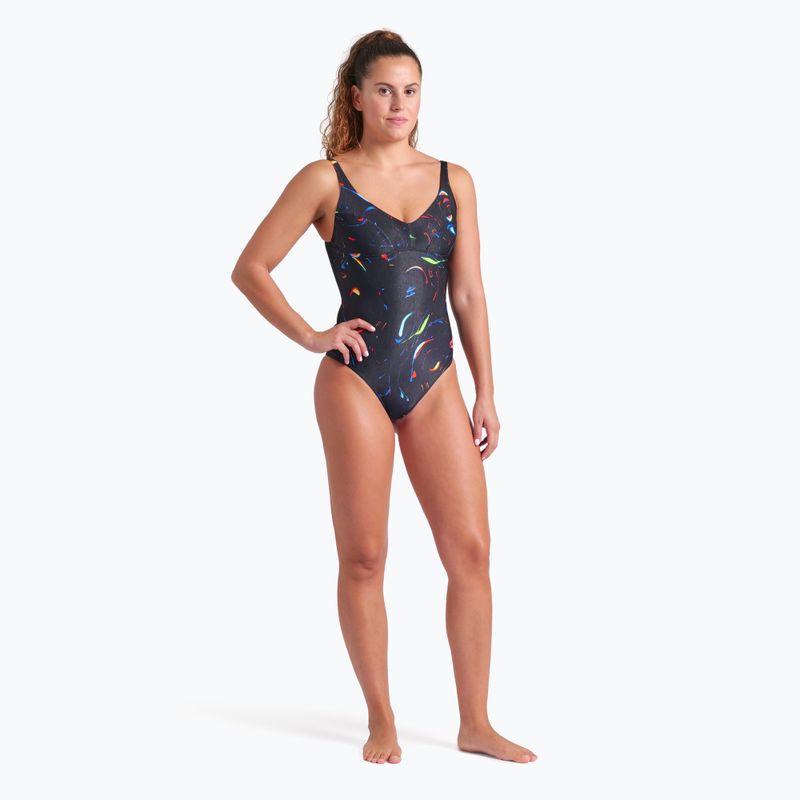 Costume intero donna arena Abyss U Back multi nero/nero 6