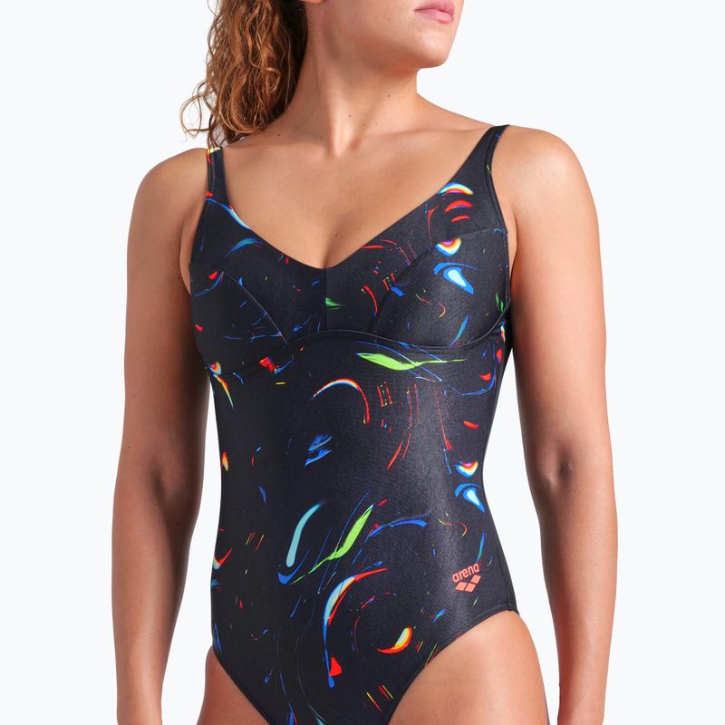 Costume intero donna arena Abyss U Back multi nero/nero 8