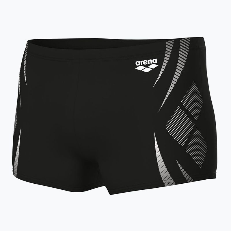 Pantaloncini da bagno arena Poseidonia da uomo nero/bianco 4