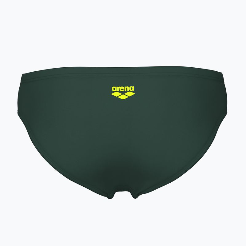 Slip da bagno arena Poseidonia da uomo salvia scura/bianco scuro 2