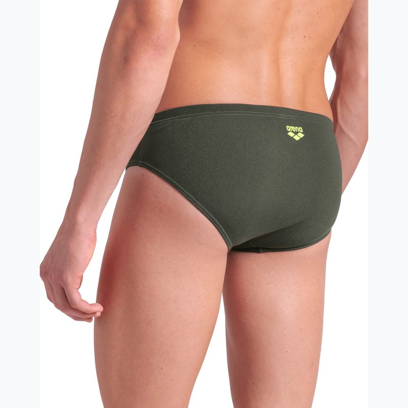 Slip da bagno arena Poseidonia da uomo salvia scura/bianco scuro 8