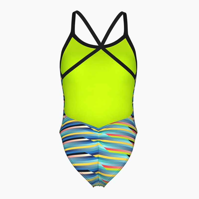 Costume intero donna arena Racing Stripe Xcriss Cross nero multi/nero 2