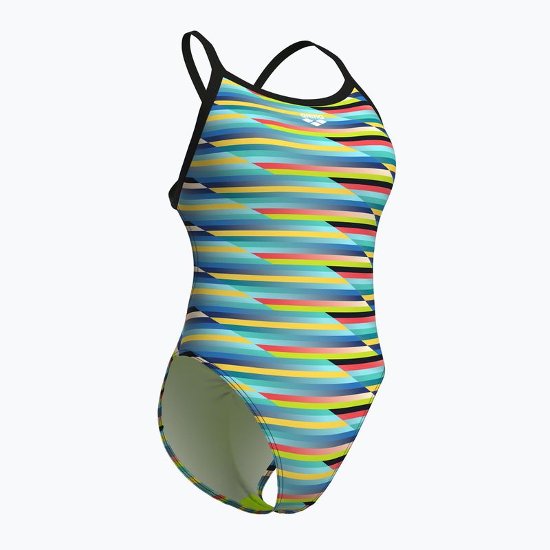 Costume intero donna arena Racing Stripe Xcriss Cross nero multi/nero 3