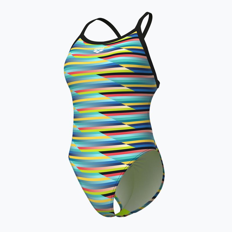 Costume intero donna arena Racing Stripe Xcriss Cross nero multi/nero 4