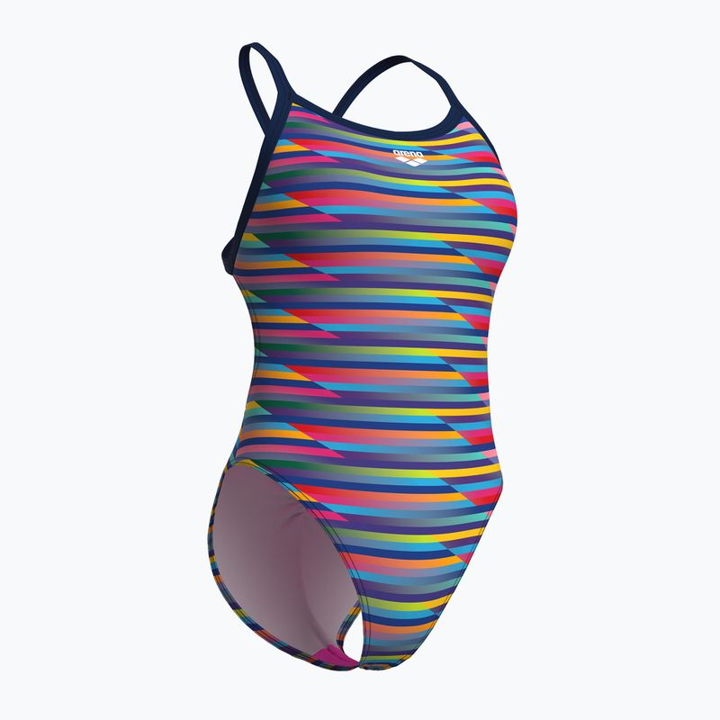 Costume da bagno intero donna arena Racing Stripe Xcriss Cross navy multi/navy 3