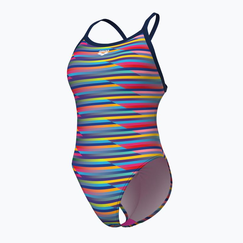 Costume da bagno intero donna arena Racing Stripe Xcriss Cross navy multi/navy 4
