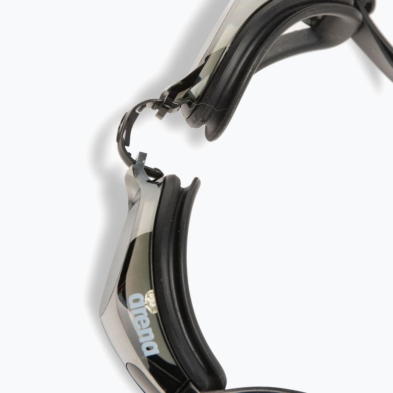 Occhiali da nuoto Arena Zoom X-Fit Mirror argento/nero/nero 5
