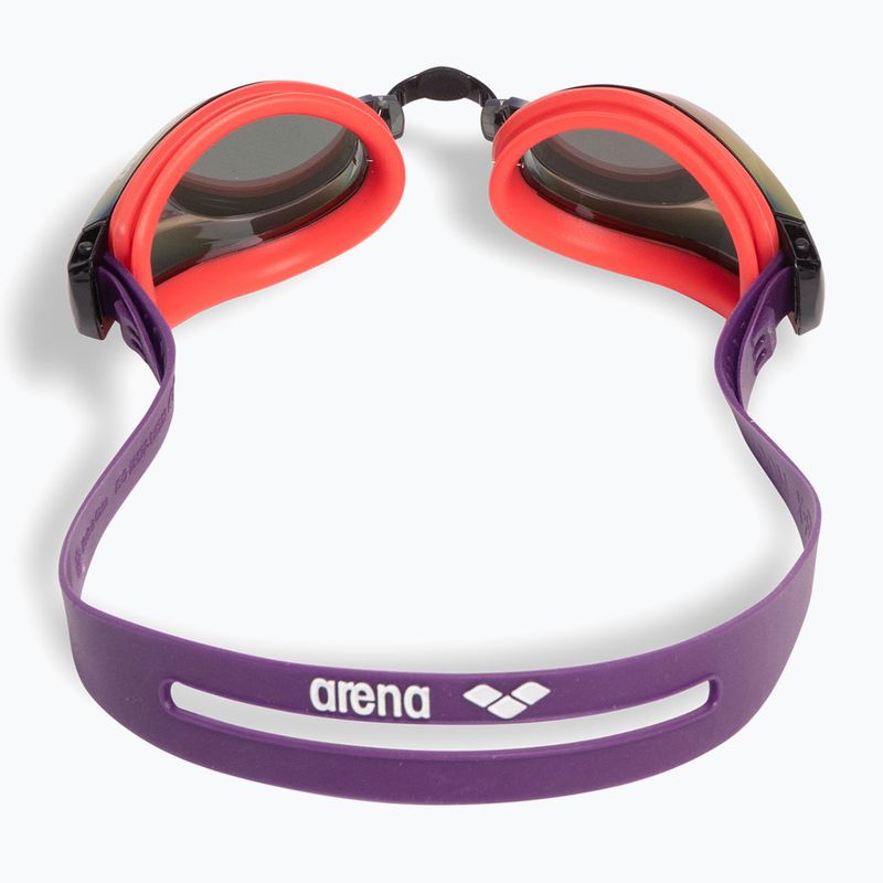 Occhiali da nuoto Arena Zoom X-Fit Mirror rame/corallo brillante/prugna 3