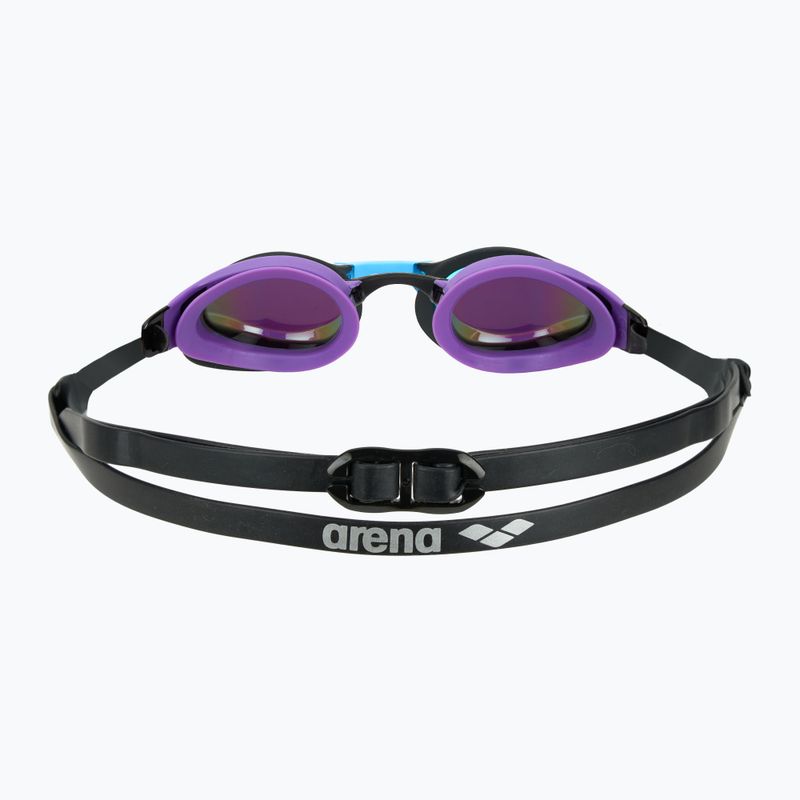 Occhiali da nuoto Arena Cobra Swipe Mirror smeraldo/prugna/nero 4