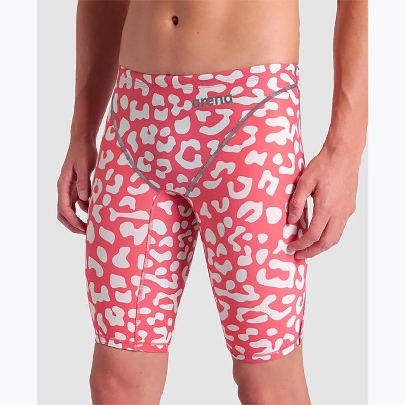 Costume da bagno uomo arena Powerskin ST Next LE Jammer leopardato geranio 7