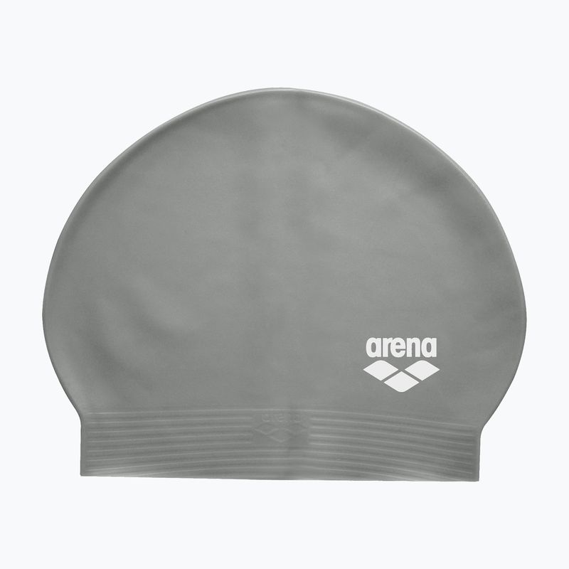 Cuffia da nuoto arena Soft Latex II silver/black