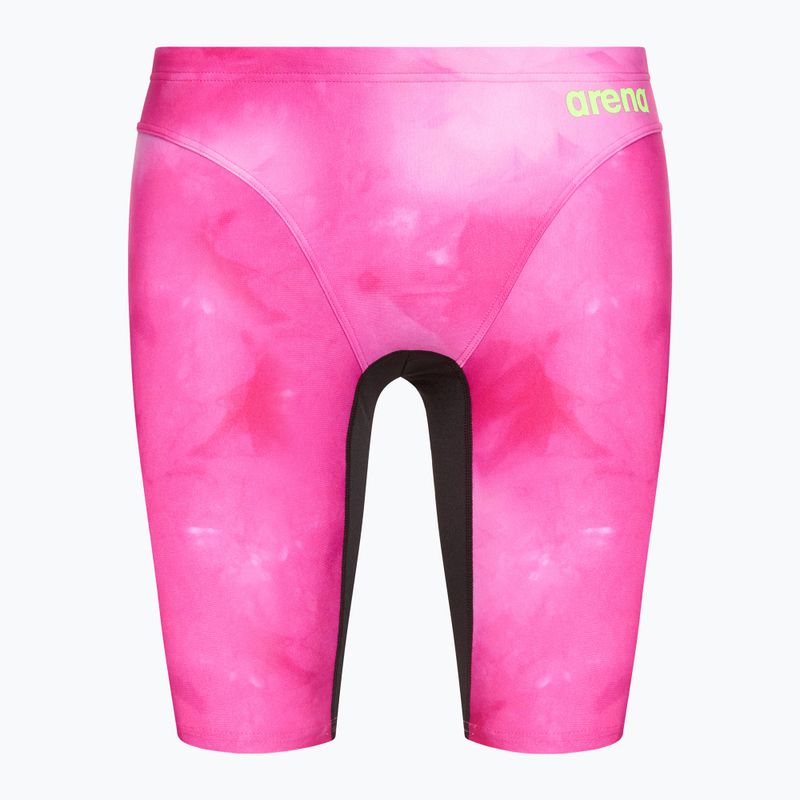 Uomo nuoto jammers arena Tie-Dye Jammer Allover Print rosa shocking multi/nero