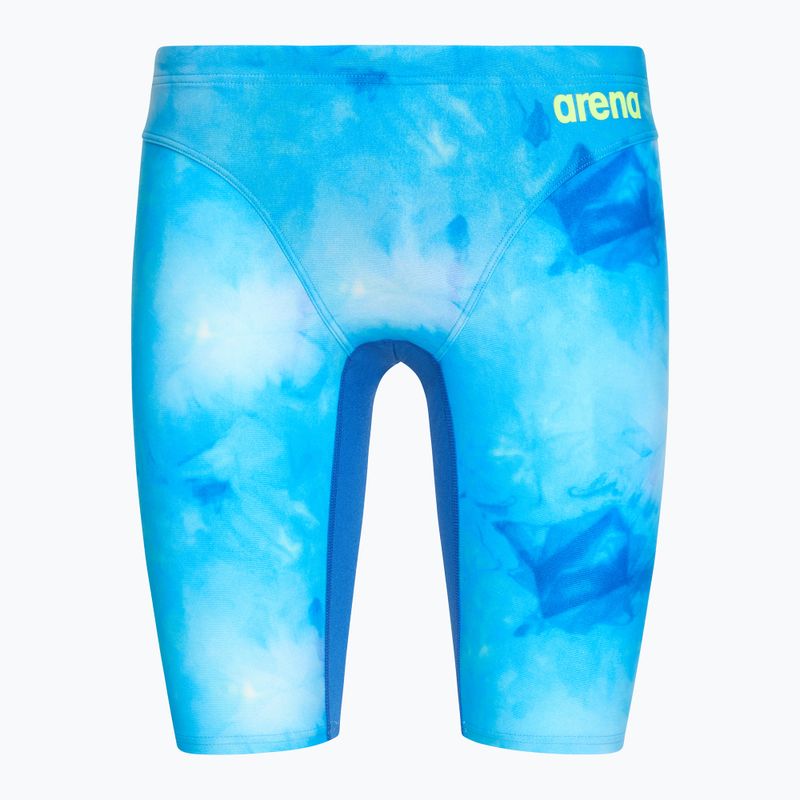 Uomo nuoto jammers arena Tie-Dye Jammer Allover Print blu multi/royal